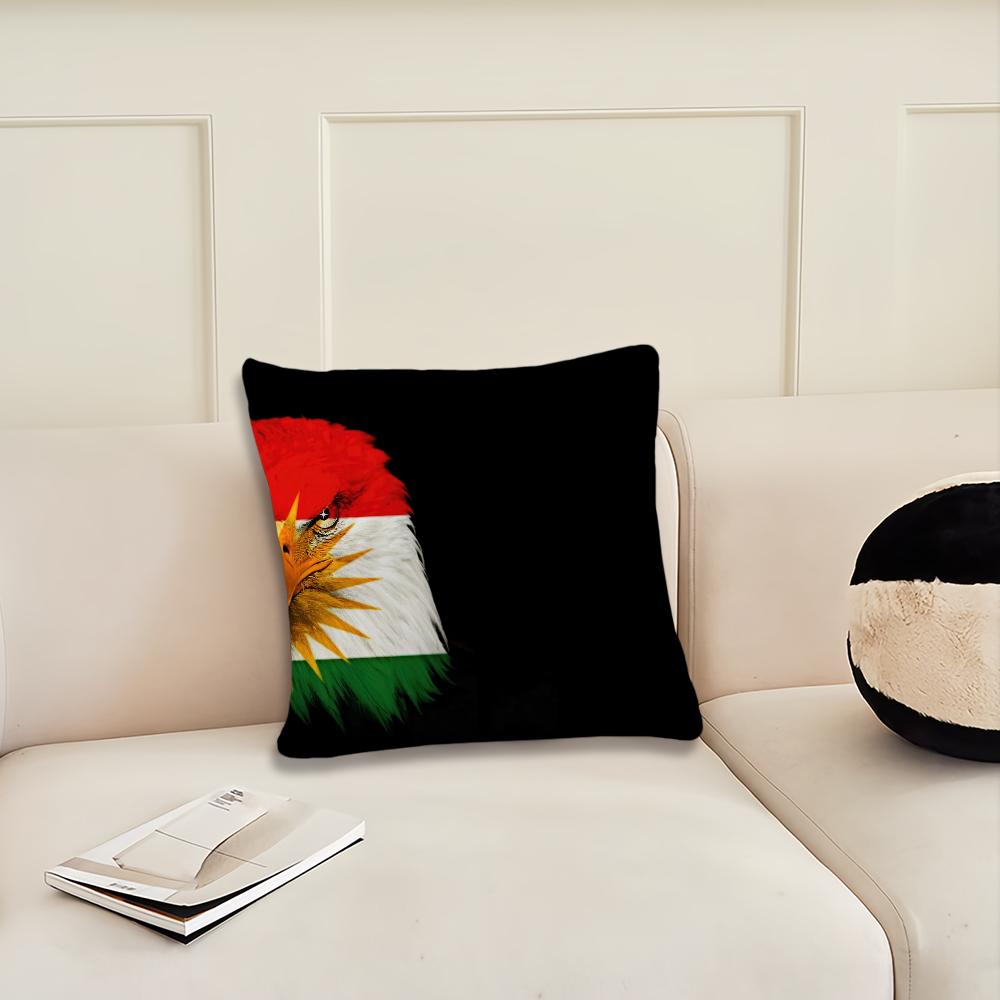 Flag of Kurdistan cushion cover Pillow Cover Decoration Room Home Sofa living Office Car Nordic Simplicity