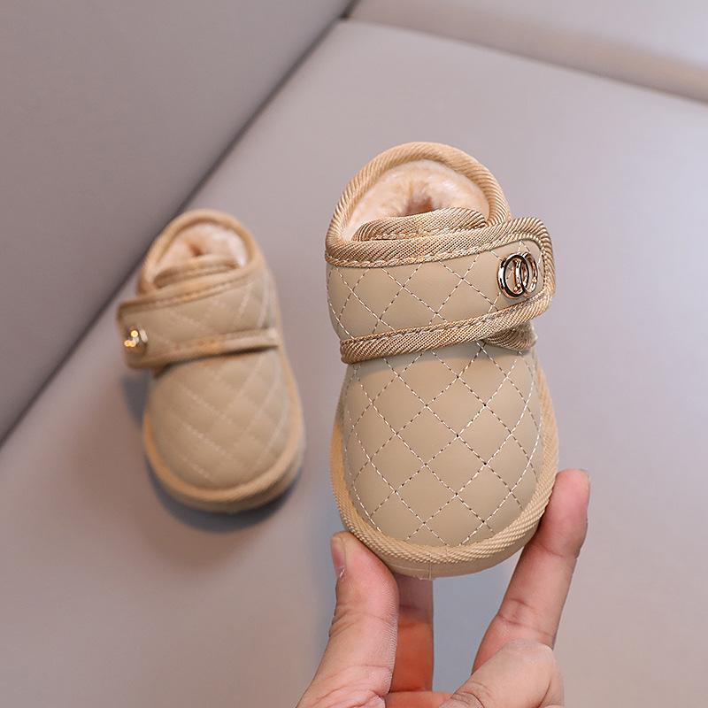 Водонепроницаемые детские зимние ботинки с бархатной подкладкой — теплая зимняя обувь с мягкой подошвой для малышей (Мальчики и девочки)