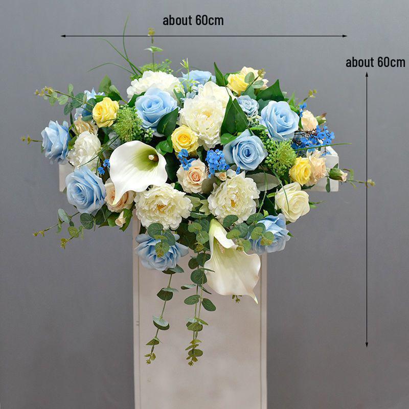 Luxury Business Podium Stand with Artificial Flower Decoration: Perfect for Speeches or Kindergarten Events