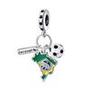 DIY Jewelry Bracelet Accessories Sports Fitness Dumbbells Football Basketball Baseball Charm Charm Charm Beads 925 Silver 2026