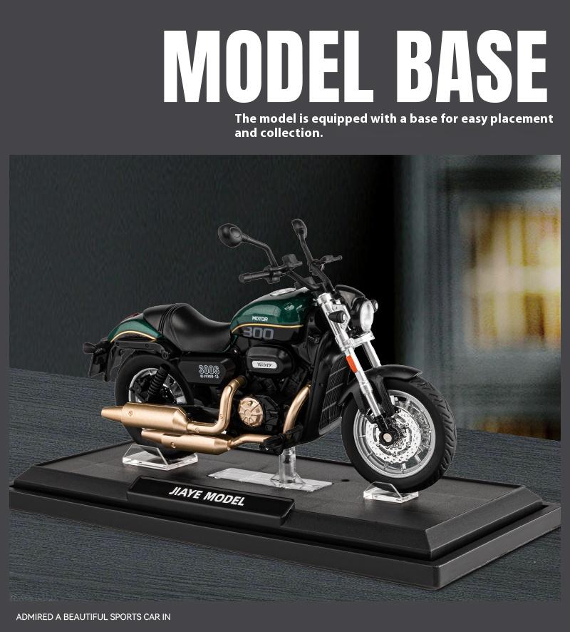 Масштаб 1/12 QJMOTOR SHAN 300S Внедорожный Автоцикл Сплав Литой Модель Мотоцикла Транспортное Средство Звук и Свет Коллекция Хобби Украшение Подарок