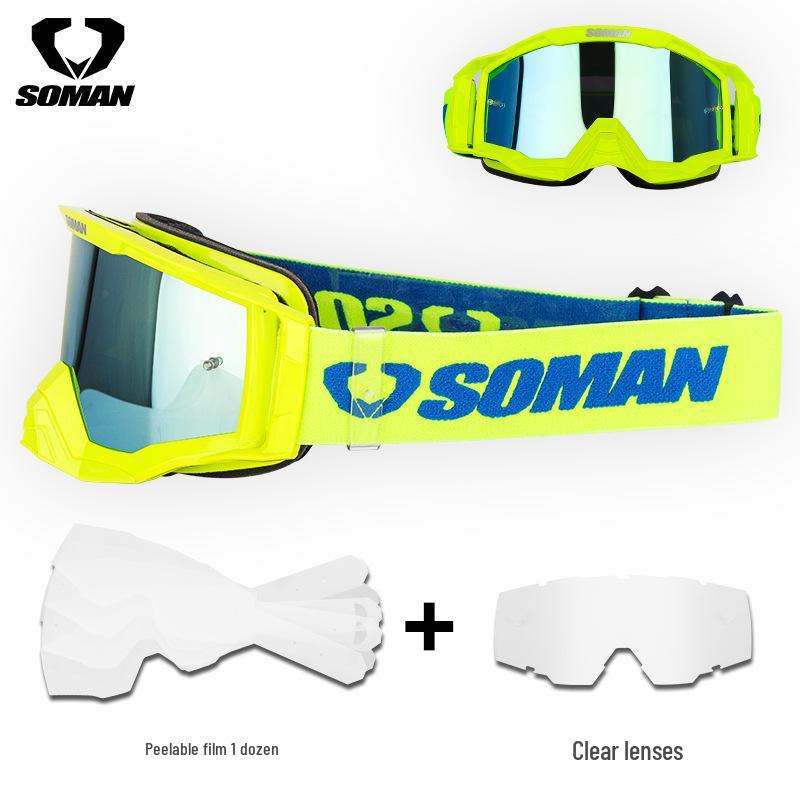 SOMAN SM20 Unisex Motorcycle & Rally Off-Road Goggles