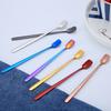 304 Stainless Steel Square Head Spoon Coffee Spoon Mug Spoon Long Handle Honey Mixing Spoon Gift Spoon Kitchen Accessories