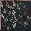 10 Pcs Alloy Snake Nail Art Charms Luxury 3D Snake Jewelry Nail Serpiente Diy Manicure Salon 2025 Year Of The Snake Decoration