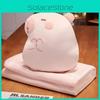 Cartoon Capybara Plush Toy Pillow Blanket Combo Convenient Multi Doll Functional