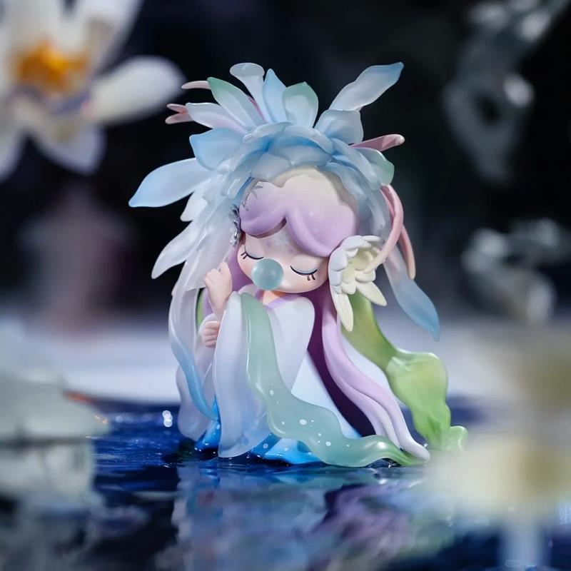 Jade Hairpin Snow Lotus Cherry Blossom Figurine Toy - Chinese Style Gift for Girls