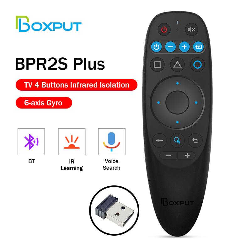 BOXPUT BPR2S Plus Dual Mode Voice Air Mouse Remote Controller Bluetooth 2.4G Wireless IR Learning Remote for PC Android TV Box 5
