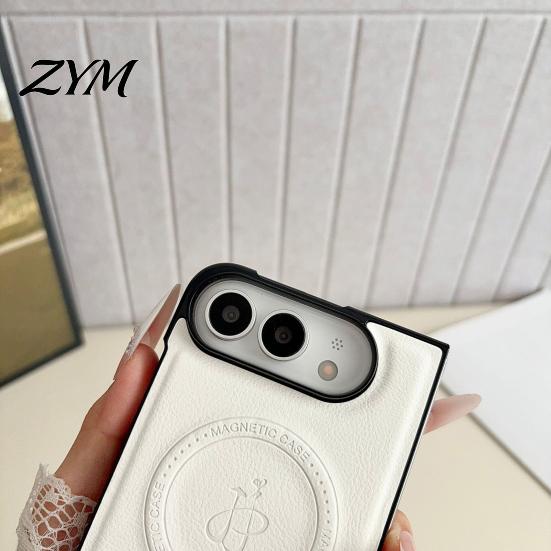 Scratch Resistant Cover Faux Leather Magnetic Case for IPhoneDuo 2026, Slim PC Phone Durable Protective Shield with Anti-Yellowing, Precise