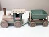 Sandbox toys Train with two carriages Pastel
