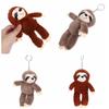 Stuffed Animals Plush Sloth Keychain Bag Charm Sloth Plush Toy Sloth Small Pendant Schoolbags
