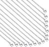 24 Pack 18 Inch Necklace Chain Stainless Steel Link Cable Chain Necklace with Lobster Clasps for DIY Jewelry Making