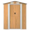 Garden Shed Light Brown 192 x 606 x 223 cm Galvanized Steel