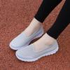 Mom Shoes Women's New Soft-soled Non-slip Hollowed-out Mesh Shoes Flying Woven Flat-soled Walking and One Pedal Old Beijing Cloth Shoes