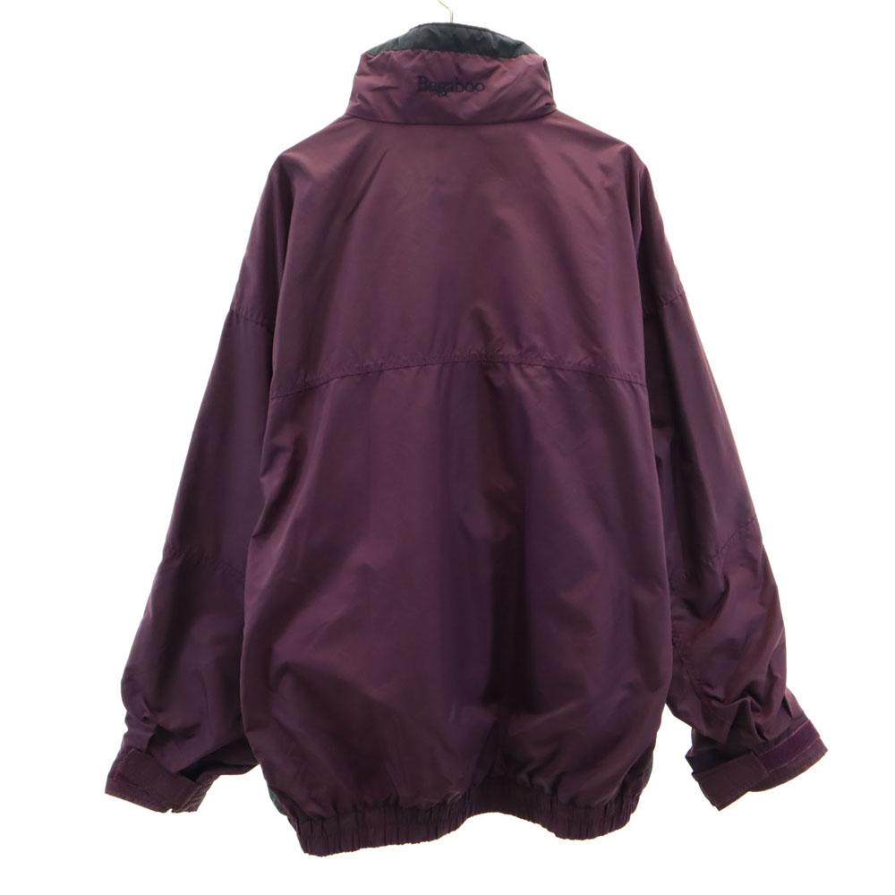 Columbia 90-е Старая двухцветная нейлоновая куртка винно-красного цвета для улицы мужская б/у