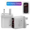 Умное многопортовое USB-зарядное устройство для мобильных телефонов с цифровым дисплеем - Стандарт США/ЕС/Великобритании
