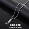 Simple Necklace Whistle Pendant Necklace Can Blow Men Women Hip Hop Punk Necklace Accessories