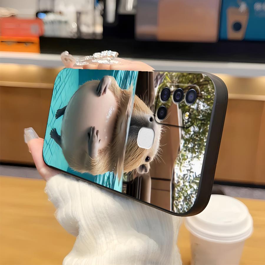 Cute Capybara Soft Back Phone Cover Case for Samsung Galaxy A50 A70 Note 20 Ultra 9 10 A04 A10 A20 A30 A40 A03 A01 A02 A06 A05