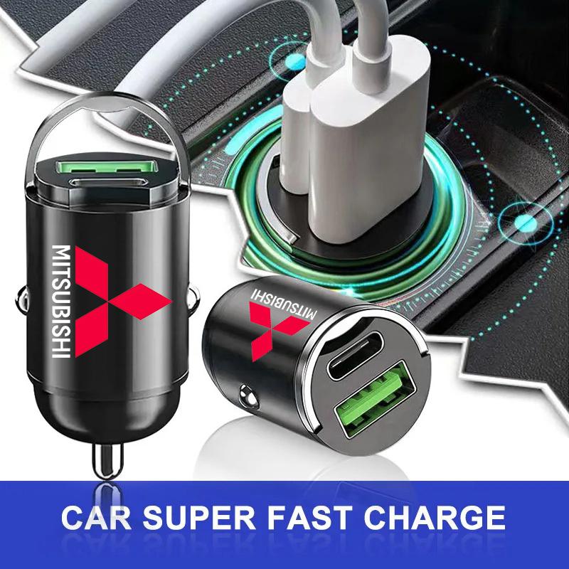 1Pcs Car USB fast charging power adapter Car Accessories For Mitsubishi ASX Lancer Pajero Outlander L200 EVO Lancer EX