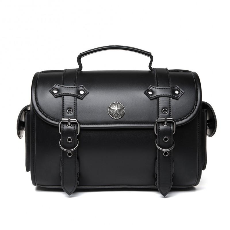 Motorcycle Tank Bag Waterproof Side Mount Storage Pouch Harley Bobber Cruiser Scooter Outdoor Riding Gear