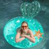 Прозрачное кольцо для плавания «Русалка», трубка, надувная игрушка, кольцо для плавания для детей, взрослых, круг для плавания, поплавок, пляжный бассейн, водное оборудование