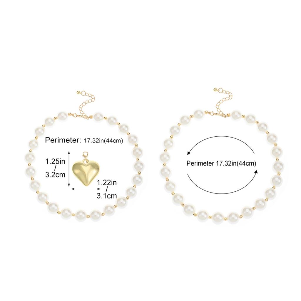 Retro Exaggerate Cyber Multi Layered Bead Punk Chain Geometric Bead Necklaces For Women