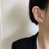 Серьги-гвоздики с текстурой всего тела, «Сладкая любовь», Дизайн ниши в стиле Ins, Необычные серьги-тремеллы