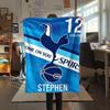 Spurs logo Print FlAannel Blanket, High quality Comfortable for All Seasons, Home Decor, Warmth and Comfort