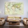 Настенная карта, Русская карта - Карта мира Домашний декор, Учеба, Географические инструменты, Инструменты для туризма/образования, Настенная декоративная картина