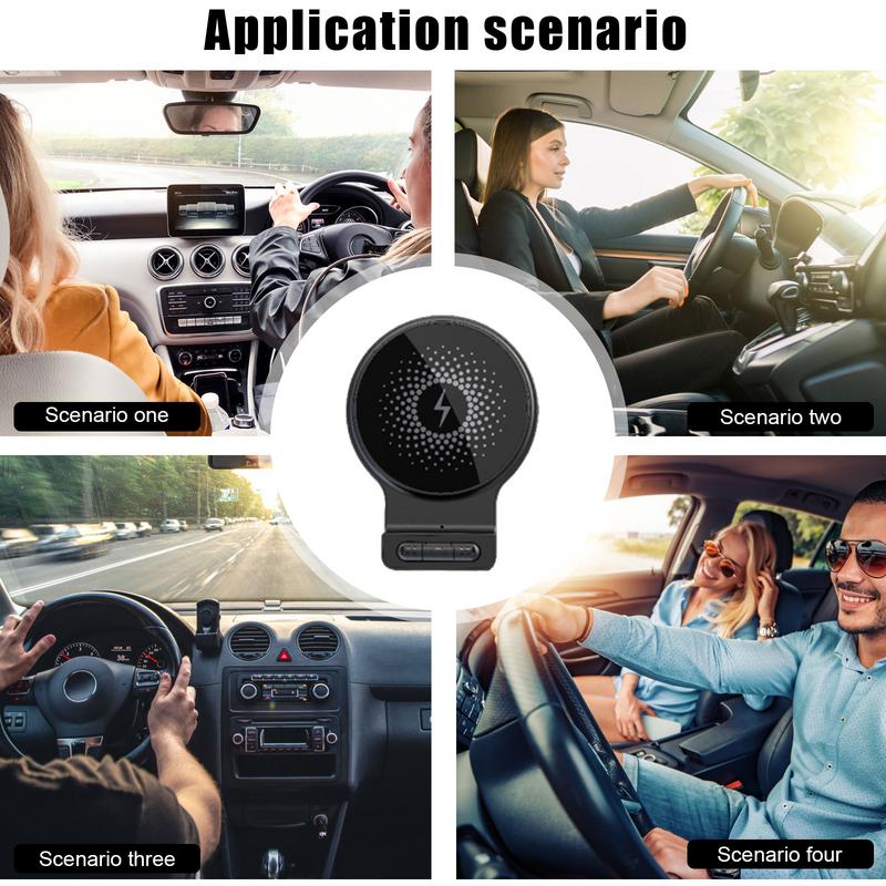 Беспроводное автомобильное зарядное устройство 15 Вт Сильный магнит Автомобильное зарядное устройство для телефона Быстрая зарядка Вращение на 360 градусов Автомобильные аксессуары Быстрая зарядка