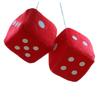 Ideamall Зеркальный аксессуар для комнаты с кубиками Подвесное украшение-кубики для автомобиля (красный)