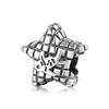 925 Sterling Silver Charm Pink Cz Beads Jewelry Making Fit Original European Charms Bracelets