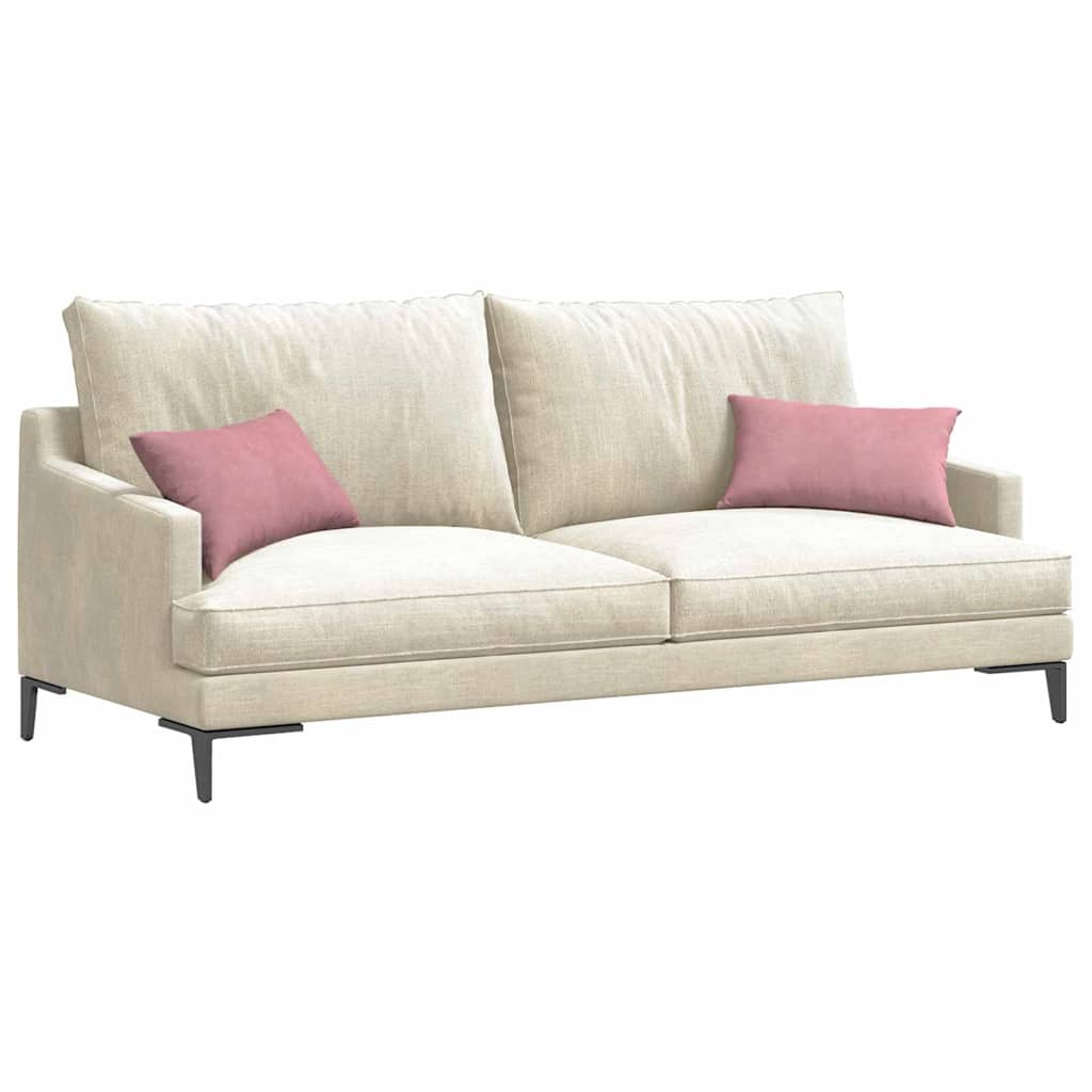 Sofa Cushions 2 Pieces Pink 50 x 30 cm Cord Fabric