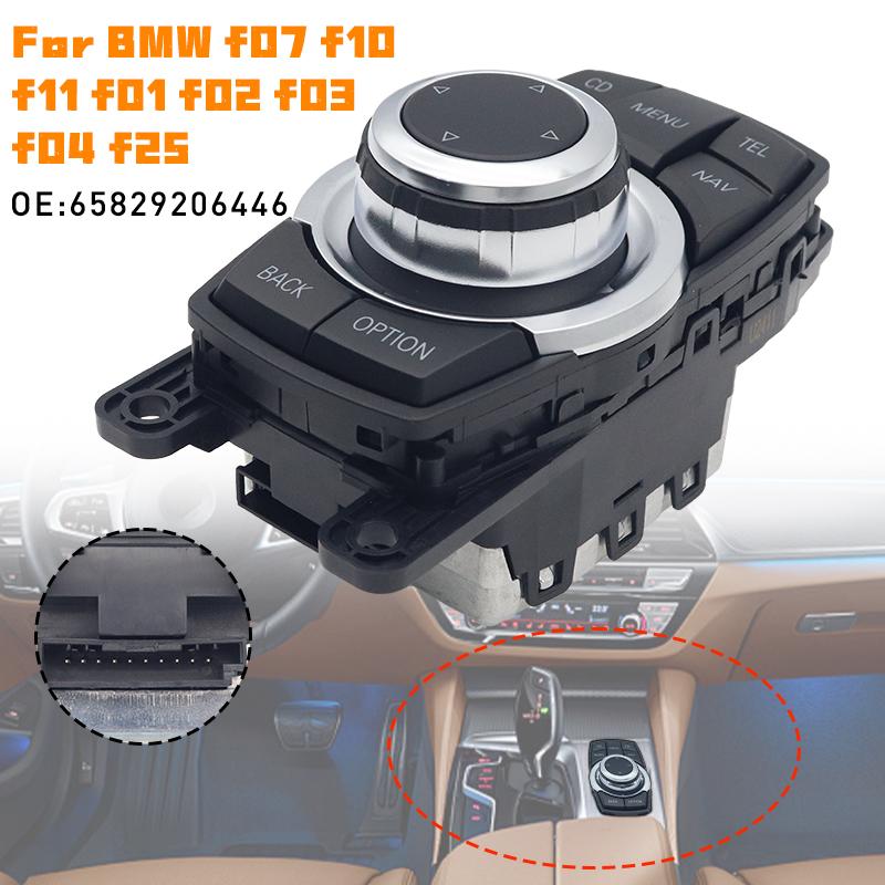 Multimedia Multi-function Button Switch 10PIN Controller For BMW F07 F10 F11 F01 F02 F03 F04 F25  9206444 9206446