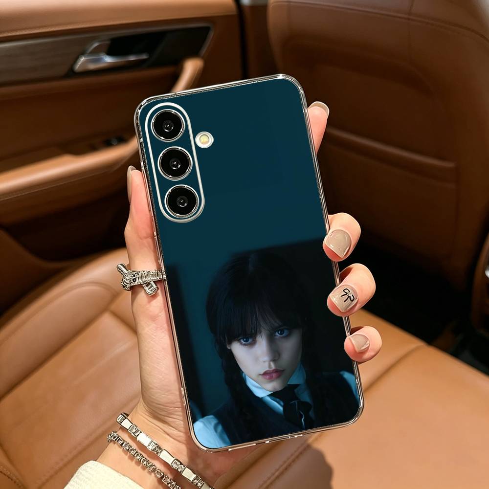 Чехол для телефона с актрисой Дженной Ортегой для Samsung Galaxy A71, A70, A52, A51, A40, A30, прозрачная накладка