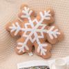 Cross-border Christmas Snow House Garland: Snowflake Candy Plush Pillow - Festive Ornament & Gift Cushion.