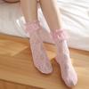 Sexy Lace Mesh Fishnet Socks Mixed Fiber Transparent Stretch Elasticity Ankle Net Yarn Thin Women Cool Socks 1pair=2pcs