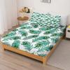 Peacock Fitted Sheet For Children Polyester Coverage Sheets, Cartoon Elastic Cover, Digital Printing Bedding