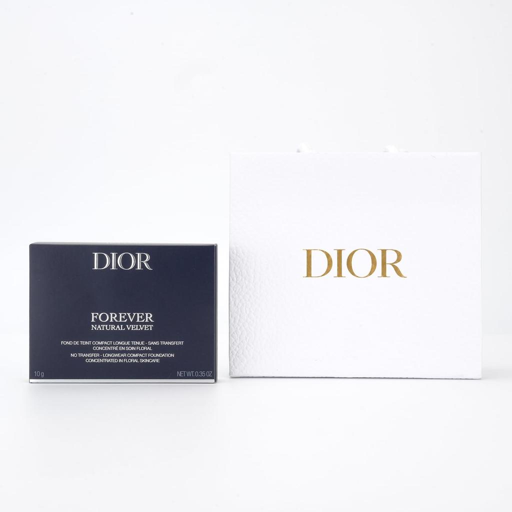 Diorskin Forever Compact Natural Velvet Neutral 10g Foundation Cosmetics Birthday Present Gift with Shopping Bag DIOR #0N