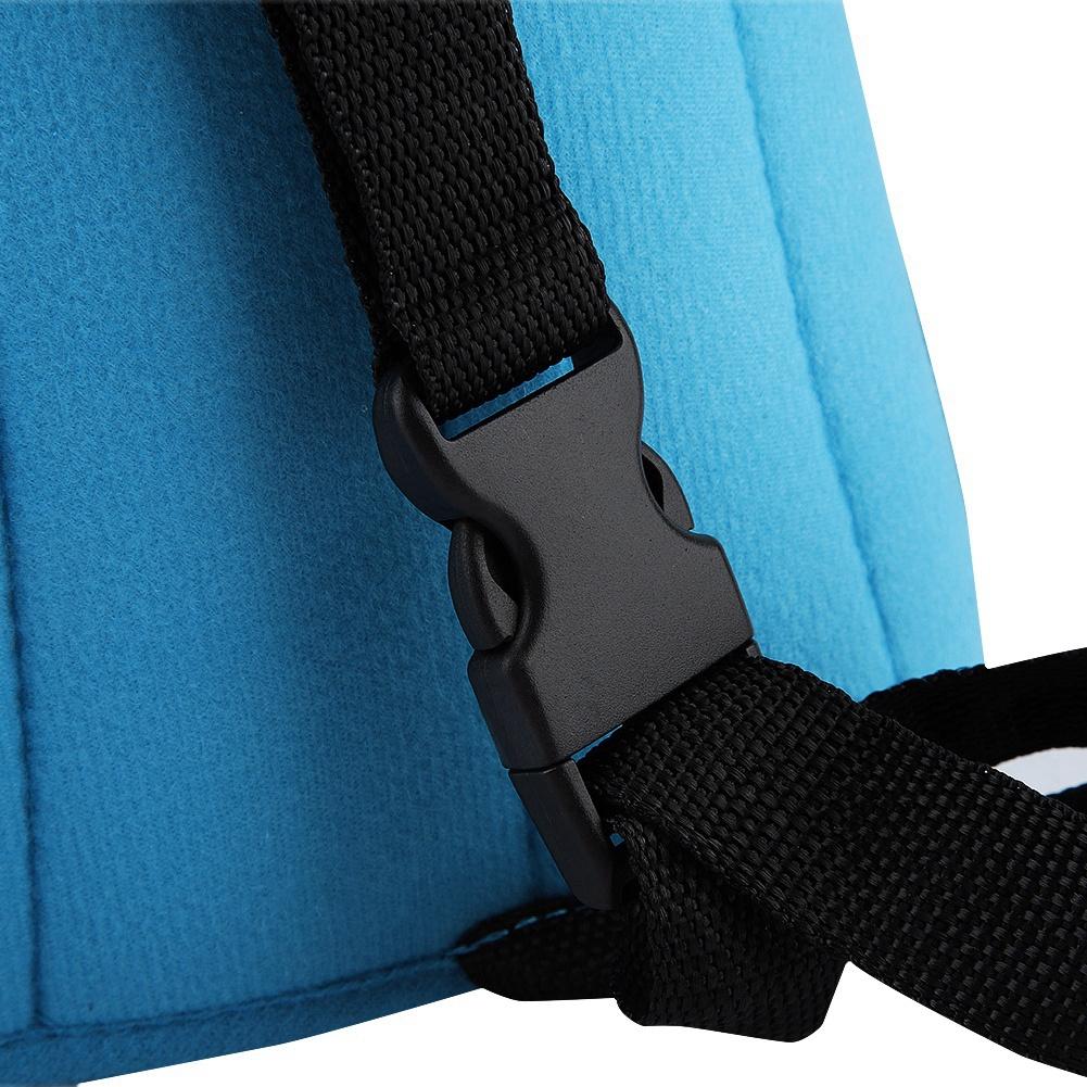 Car Seat Headrest Pillow Sleeping Head Support Pad Fixing Band for Kids Baby (Gray)