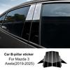 Carbon Fiber Style B C Pillar Stickers for Mazda 3 Axela 2019-2025 Glossy Black