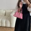 Niche Design Women's Bag Pink Small Square Bag New Texture Portable Small Bag Simple Messenger Bag Tide