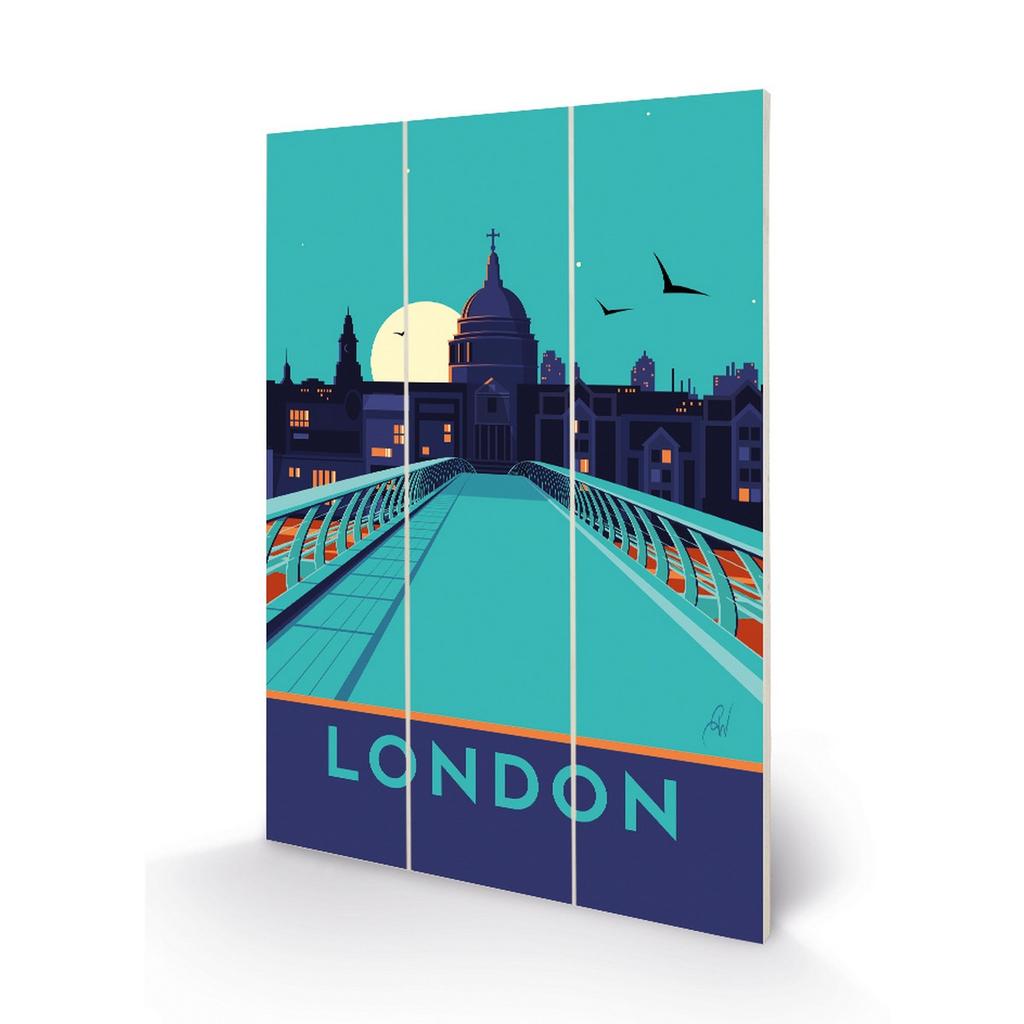 Georgina Westley London St Paul´s Mini Wood Plaque