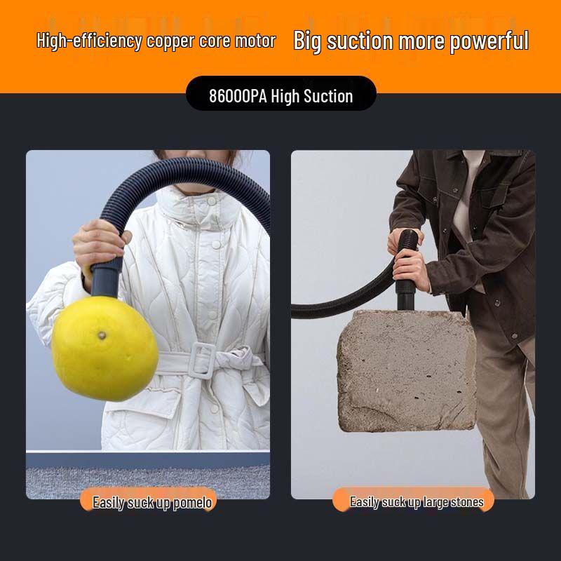 High-Suction Industrial Vacuum Cleaner for Home - Compact Wet & Dry Use, Grout Cleaning, Car Wash; Free Shipping