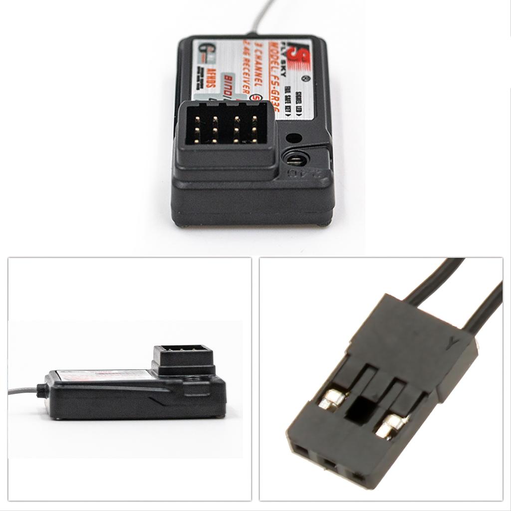 1/2/4PCS Flysky FS-GR3E AFHDS 2.4G 3CH Receiver for FS-GT2 FS-GT2B FS-GT3B FS-GT3C FZ-IT4S RC Car Boat RC Parts accessories