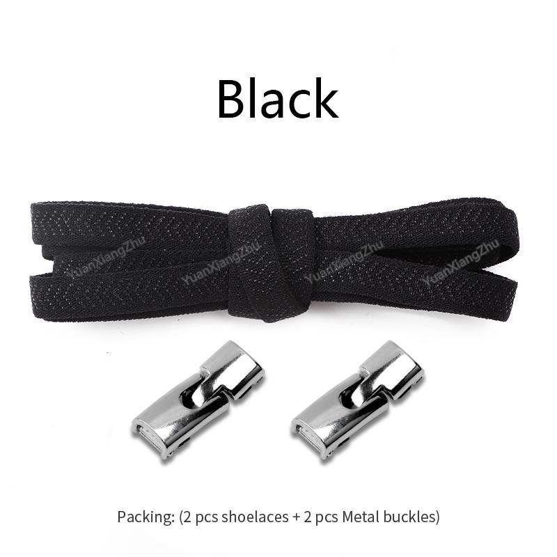 Elastic Laces Sneakers Cross Locks Shoelaces Without Ties Kids Adult 8MM Width No Tie Shoelace Rubber Bands Shoes Accessories