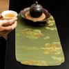 Zen Tea Tablecloth Tea Table Flag Waterproof Table Mat Japanese Small Tea Seats Accessories Teacup Mat Tea Ceremony Utensils