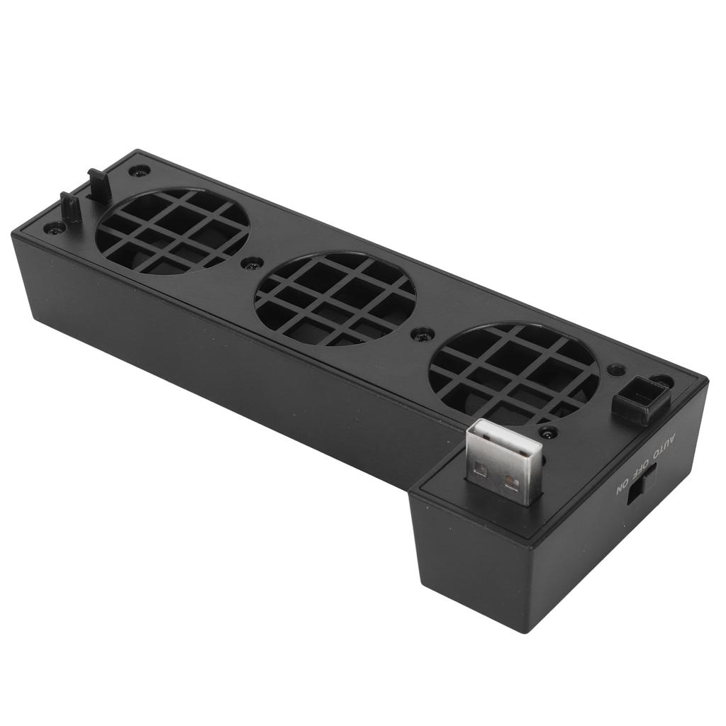 USB Cooling Fan for Xbox One X Low Noise Efficient Heat Dissipation Game Console Cooler Fan with 3 C