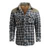 Fleece Thickened Shirt Men's Long-sleeved Plaid Shirt Casual Tooling Jacket