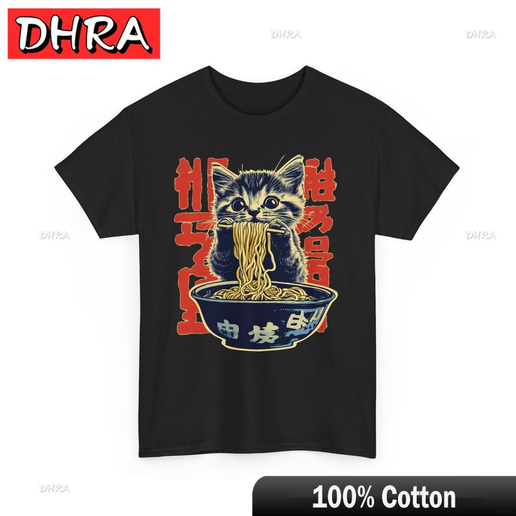 Kitten Eating RaUnisex TShirt Shinto Shrine Japan Tee Spiritual Zen Shirt Clothing Graphic Chic Cool Tops Holiday Wear TShirt