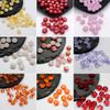 Making Materials Decoration Lantern Fashion 50Pcs 8mm Handmade Hair Ornaments Glass DIY Jewelry Accessories Pumpkin Bracelet Necklace Beaded Beads